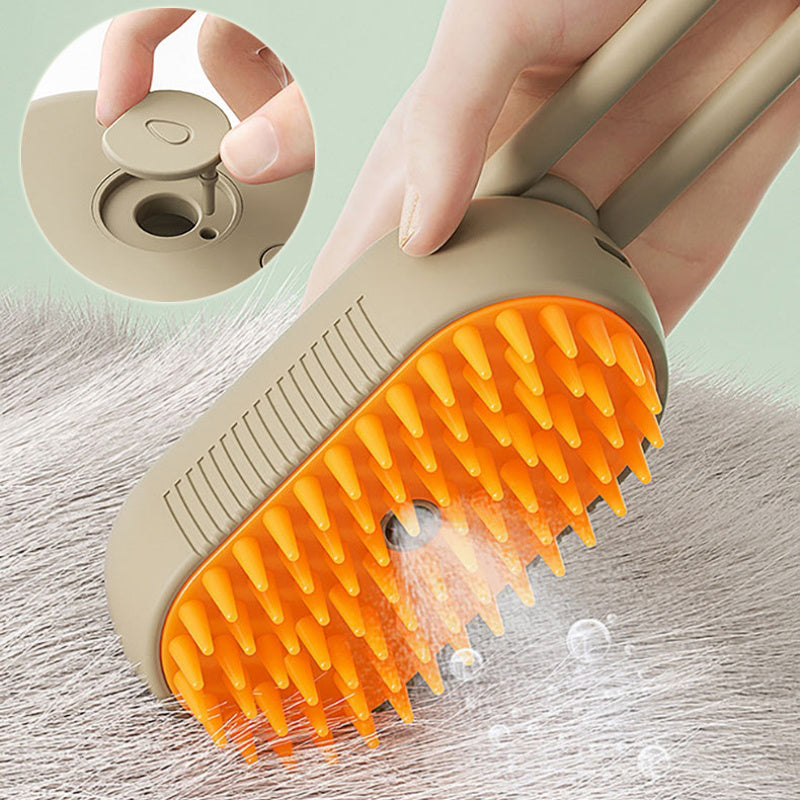 FurEase™ 3-in-1 Steam Grooming Brush