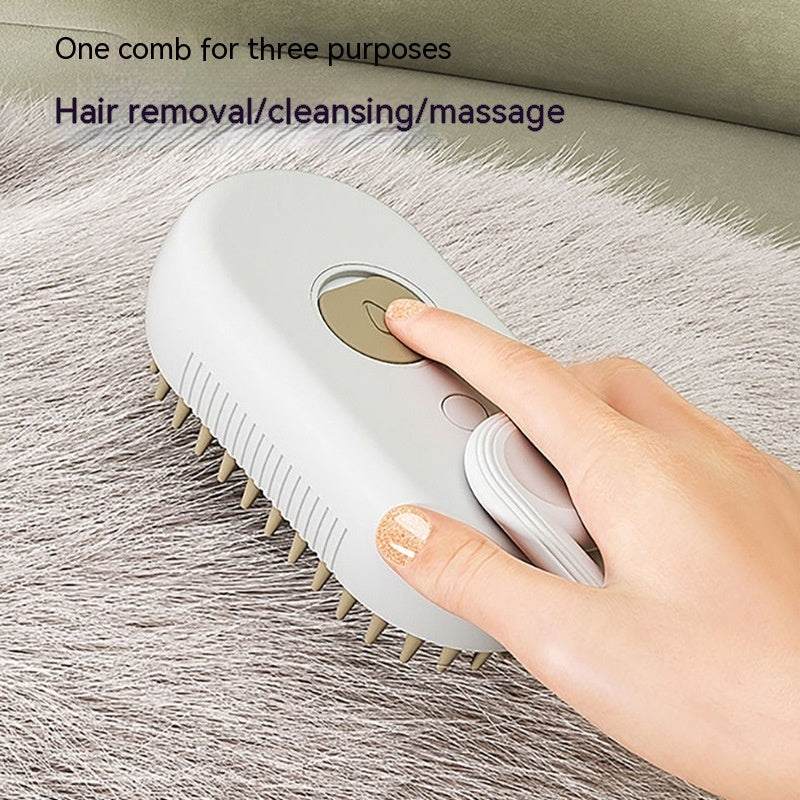 FurEase™ 3-in-1 Steam Grooming Brush
